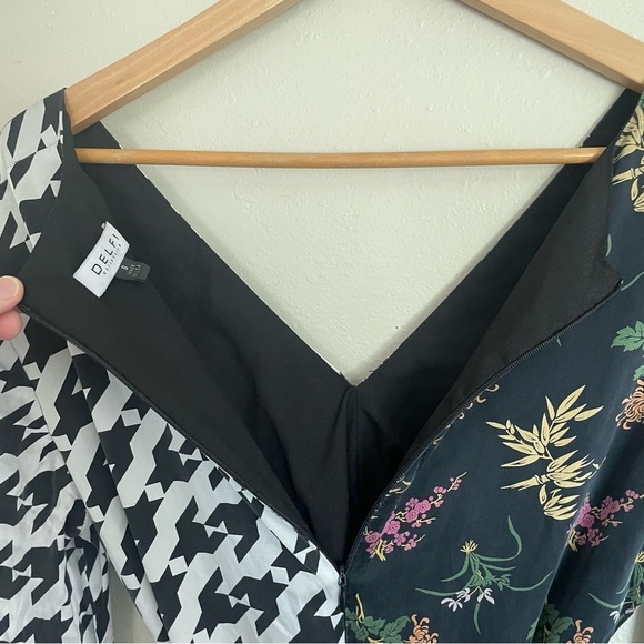 Delfi Collective | Anthropologie Camille Patchwork Floral Print Dress - Picture 8 of 14